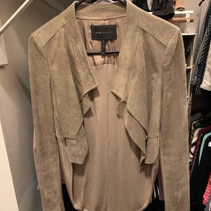 BCBG cropped suede jacket